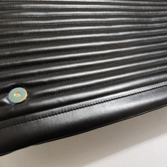 MOSCHINO COUTURE Macro Biker Bag GIANT Black Motorcycle Jacket Shoulder Purse - Picture 9 of 16